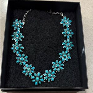 Floral Turquoise Necklace